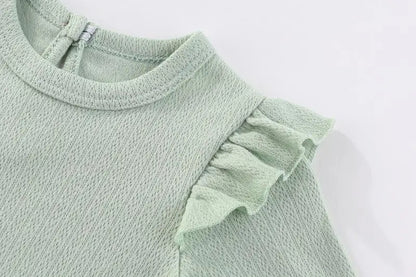 Baby Bodysuit Cotton - Newborn Onesies 3 Pcs Long Sleeve Soft Infant Bodysuits - ZOOMNSTORE