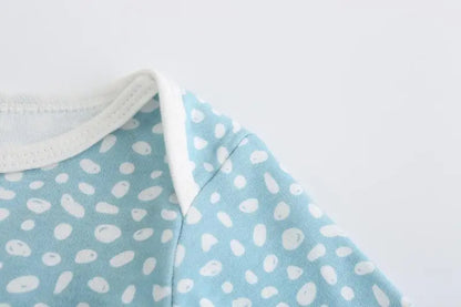Baby Bodysuit Cotton - Newborn Onesies 3 Pcs Long Sleeve Soft Infant Bodysuits - ZOOMNSTORE