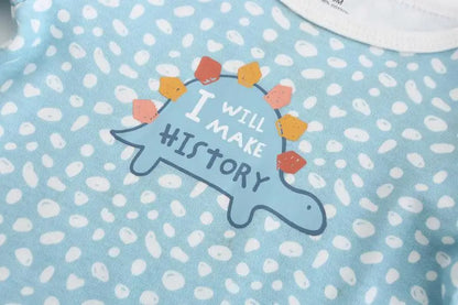 Baby Bodysuit Cotton - Newborn Onesies 3 Pcs Long Sleeve Soft Infant Bodysuits - ZOOMNSTORE