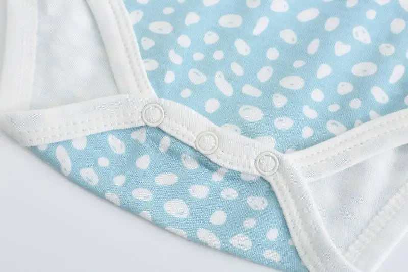 Baby Bodysuit Cotton - Newborn Onesies 3 Pcs Long Sleeve Soft Infant Bodysuits - ZOOMNSTORE