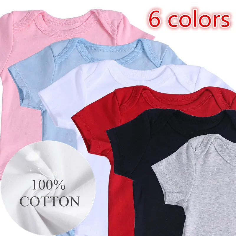 Baby Bodysuit Cotton - Newborn Romper Summer Baby Outfit | Unisex Soft Short Sleeve - ZOOMNSTORE