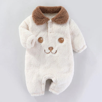 Baby Bodysuit Newborn Romper – Cartoon Infant Jumpsuit With Elastic Cuffs 0-12 Months - ZOOMNSTORE