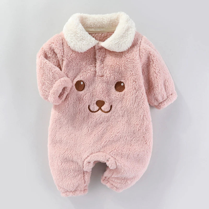 Baby Bodysuit Newborn Romper – Cartoon Infant Jumpsuit With Elastic Cuffs 0-12 Months - ZOOMNSTORE