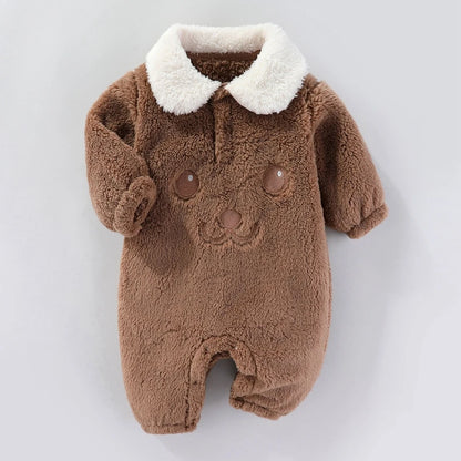 Baby Bodysuit Newborn Romper – Cartoon Infant Jumpsuit With Elastic Cuffs 0-12 Months - ZOOMNSTORE