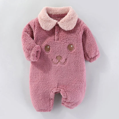 Baby Bodysuit Newborn Romper – Cartoon Infant Jumpsuit With Elastic Cuffs 0-12 Months - ZOOMNSTORE