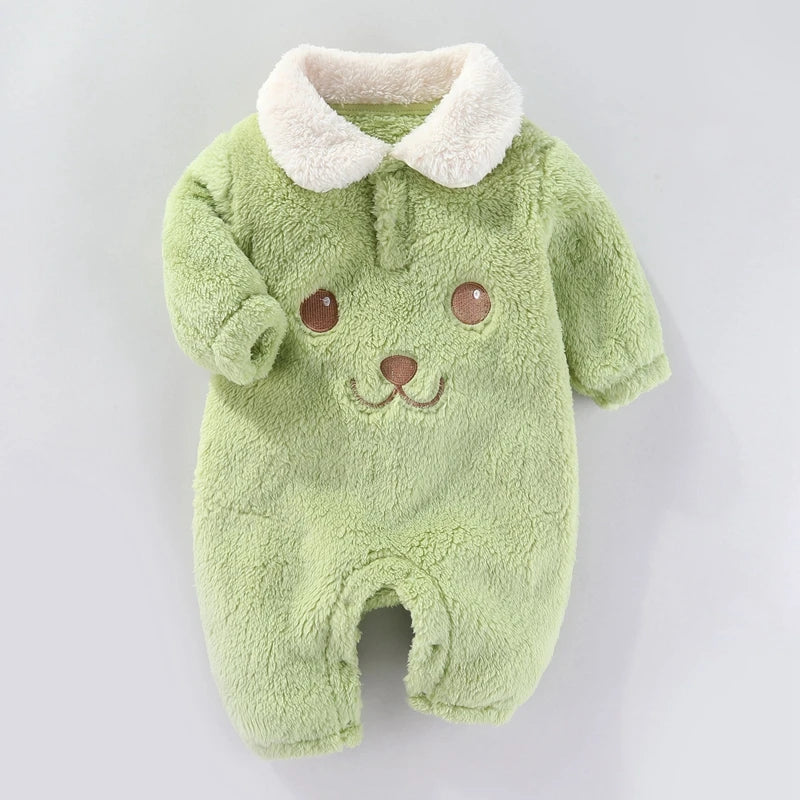 Baby Bodysuit Newborn Romper – Cartoon Infant Jumpsuit With Elastic Cuffs 0-12 Months - ZOOMNSTORE