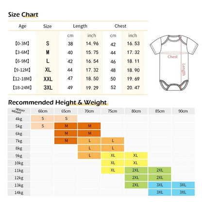 Baby Bodysuit Romper - Infant Onesie Outfit Daily Wear | Cute Baby One-Piece Suit For Boys & Girls - ZOOMNSTORE