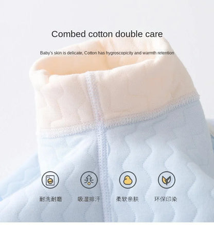 Baby Bodysuit Romper - Newborn Warm Cotton One-Piece Outfit With Long Sleeve - ZOOMNSTORE
