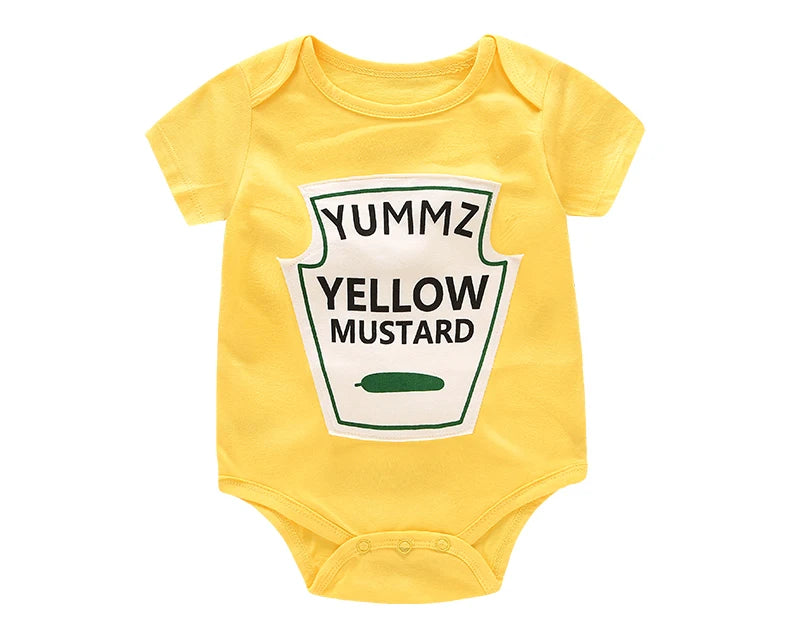Baby Bodysuit - Summer Cotton Baby Outfit With Letter Print | Soft, Breathable Infant Onesie - ZOOMNSTORE