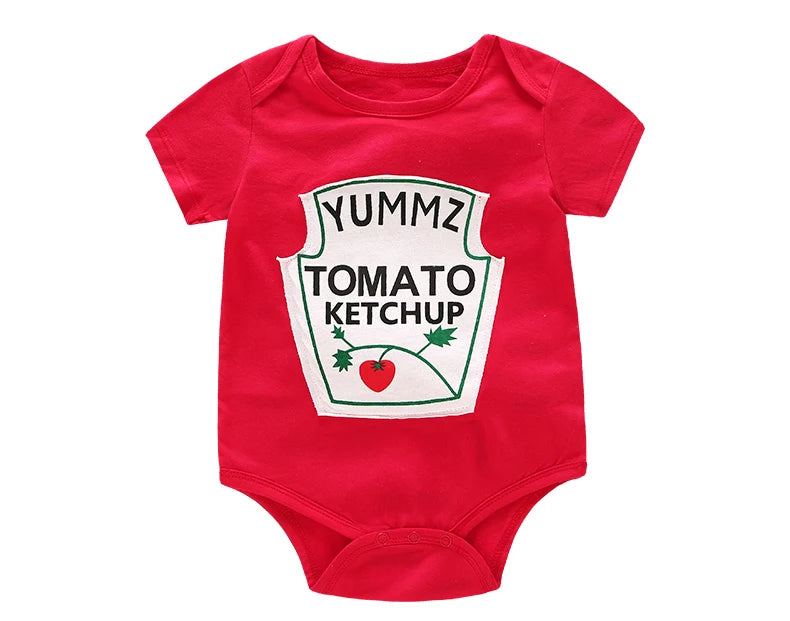 Baby Bodysuit - Summer Cotton Baby Outfit With Letter Print | Soft, Breathable Infant Onesie - ZOOMNSTORE