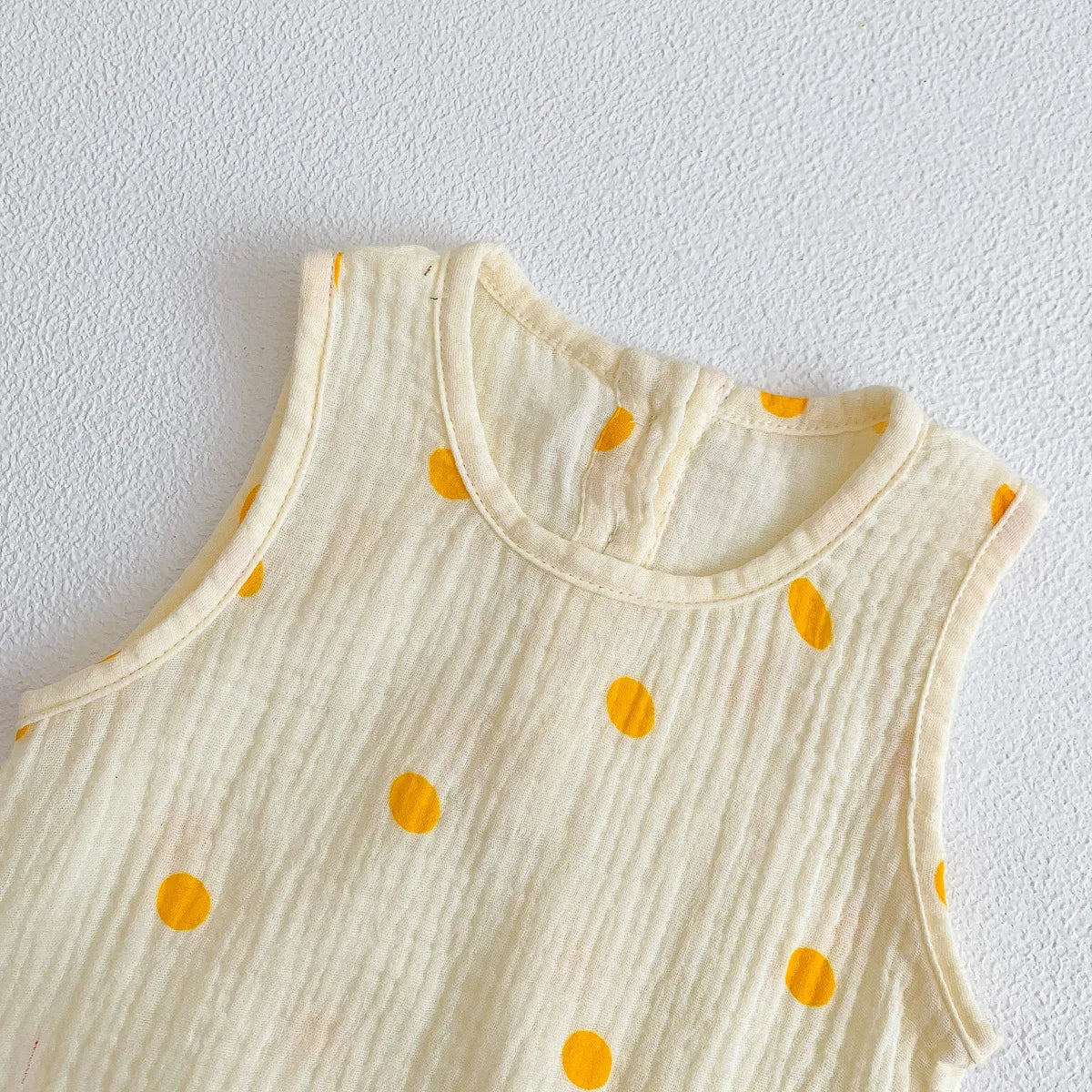 Baby Bodysuits Cotton - Newborn Infant Jumpsuits Unisex Sleeveless Romper Summer Wear - ZOOMNSTORE