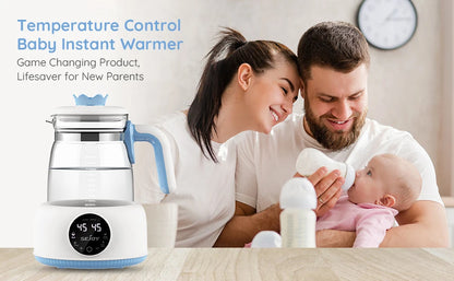 Baby Bottle Warmer 1.2L - Wide Mouth Design, Auto Shut-Off Safety & Digital Temperature Control - ZOOMNSTORE