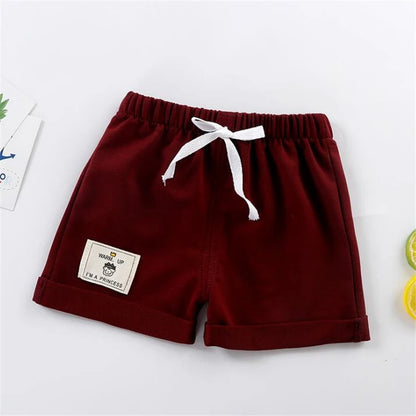Baby Boy Shorts - Casual Summer Kids Drawstring Waist Lightweight Polyester Pants - ZOOMNSTORE