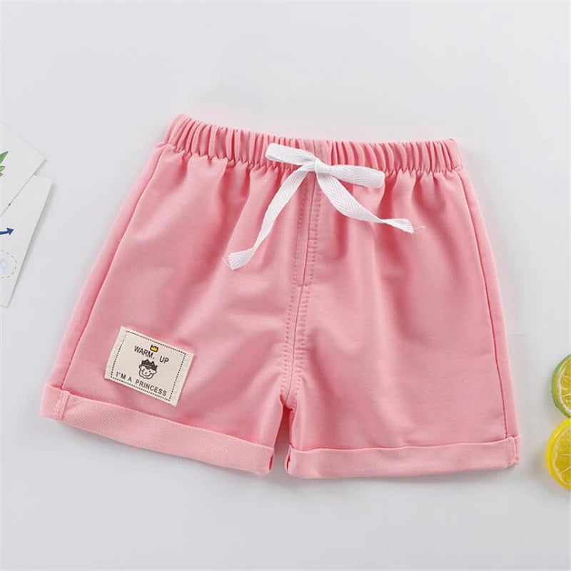 Baby Boy Shorts - Casual Summer Kids Drawstring Waist Lightweight Polyester Pants - ZOOMNSTORE