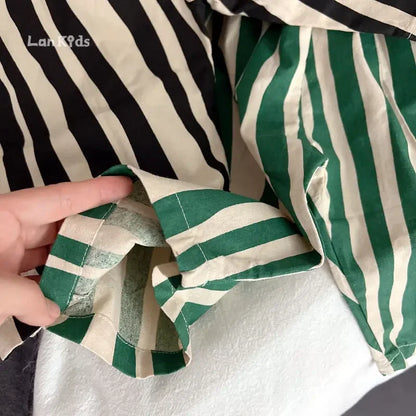 Striped Toddler Shorts - Soft Breathable Casual Pants for Spring Summer - ZOOMNSTORE