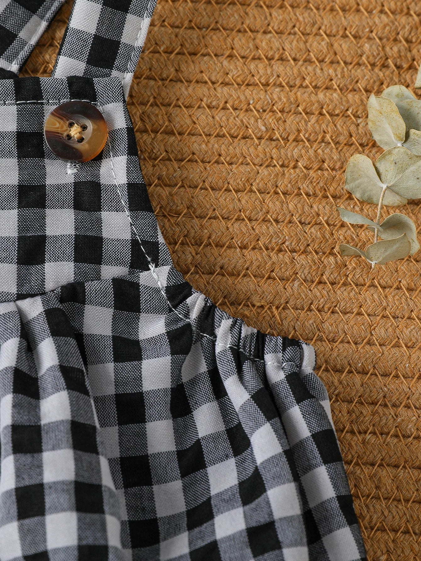 Baby Boys Jumpsuit - Green Plaid Sleeveless Romper | Soft Cotton Summer Clothes - ZOOMNSTORE