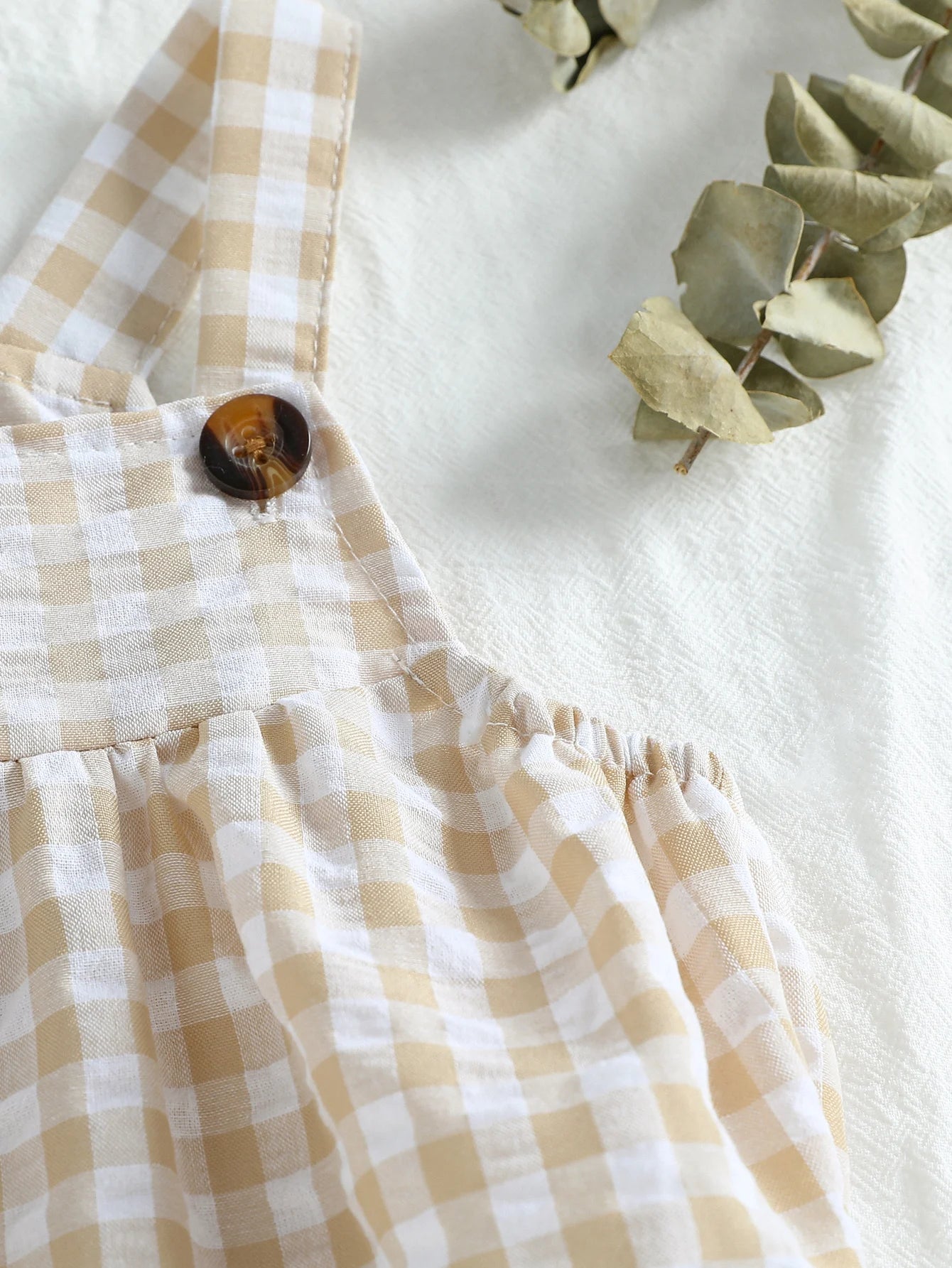 Baby Boys Jumpsuit - Green Plaid Sleeveless Romper | Soft Cotton Summer Clothes - ZOOMNSTORE