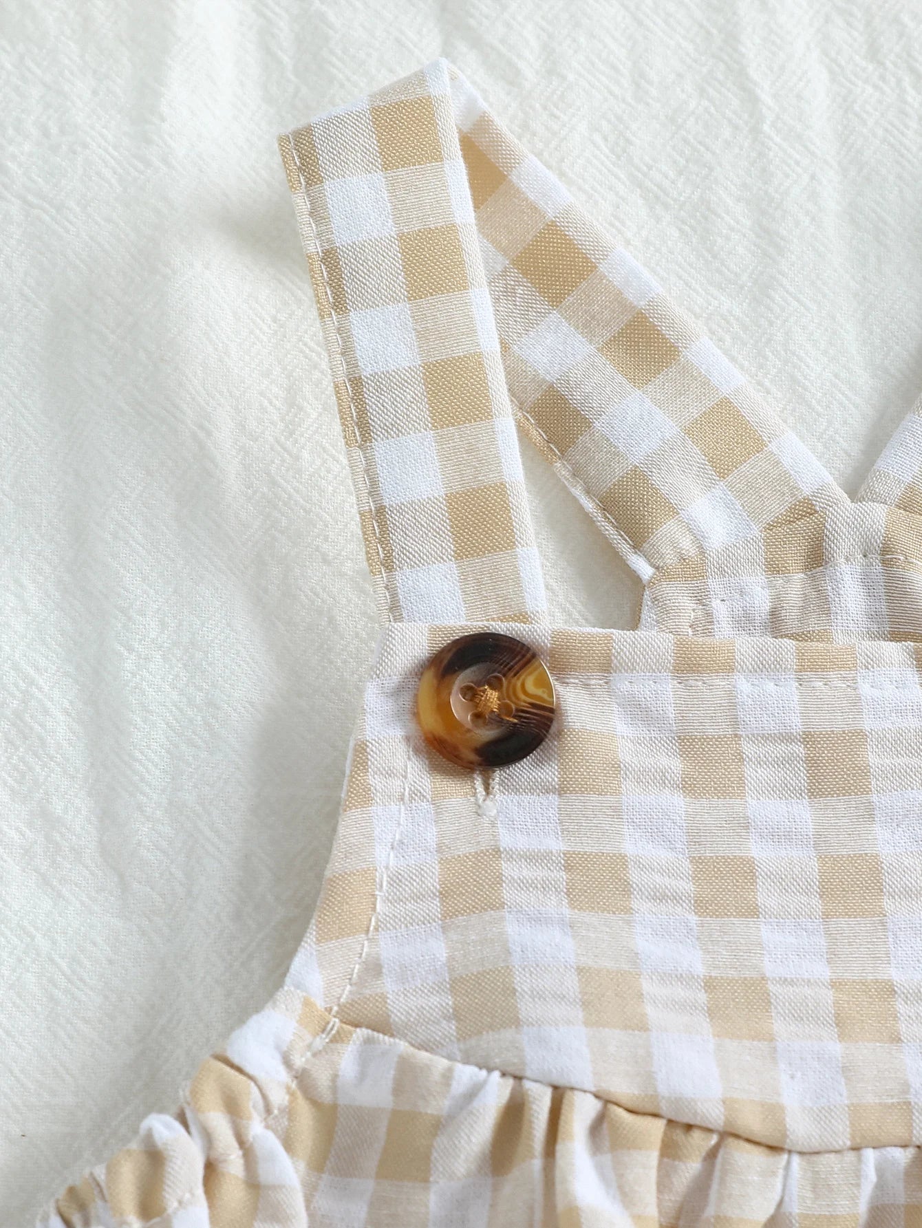 Baby Boys Jumpsuit - Green Plaid Sleeveless Romper | Soft Cotton Summer Clothes - ZOOMNSTORE