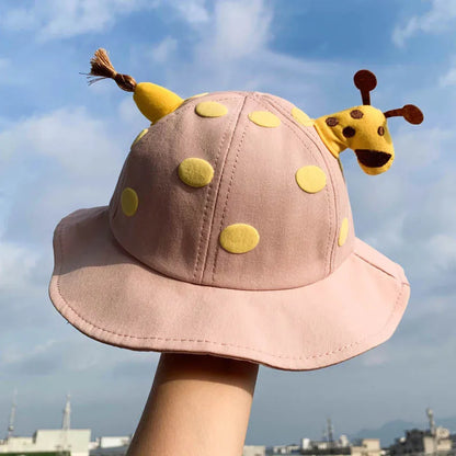 Baby Bucket Hat for Kids Spring Outdoor Boys Girls Sun Hat Summer Cute Frog Toddler Children Fisherman Cap Cotton Panama Bonnet - ZOOMNSTORE