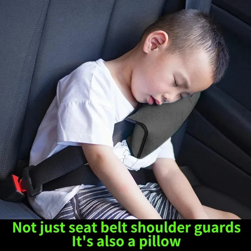 Baby Car Pillow - Kids Car Seat Pillow With Seat Belt Shoulder Pad Cushion - ZOOMNSTORE