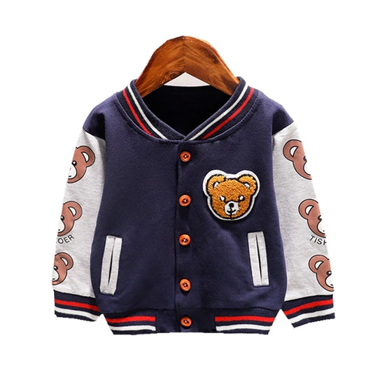 Toddler Cartoon Jacket - Spring Autumn Cotton Sportswear for Boys  Girls - ZOOMNSTORE