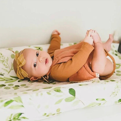 Newborn Change Table Covers Baby Diaper Changing Pad Cover Printing Design Breathable Soft Reusable Diaper Changing Mat Cover - ZOOMNSTORE
