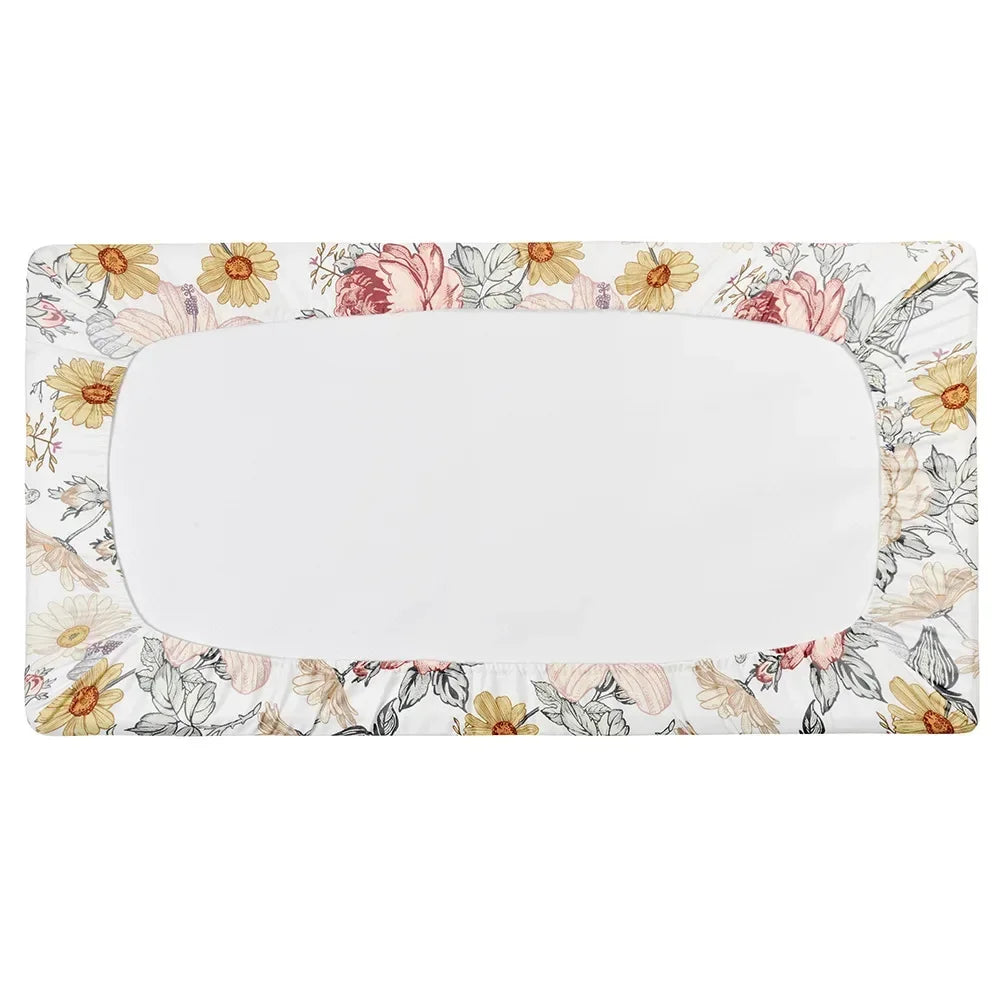 Newborn Change Table Covers Baby Diaper Changing Pad Cover Printing Design Breathable Soft Reusable Diaper Changing Mat Cover - ZOOMNSTORE