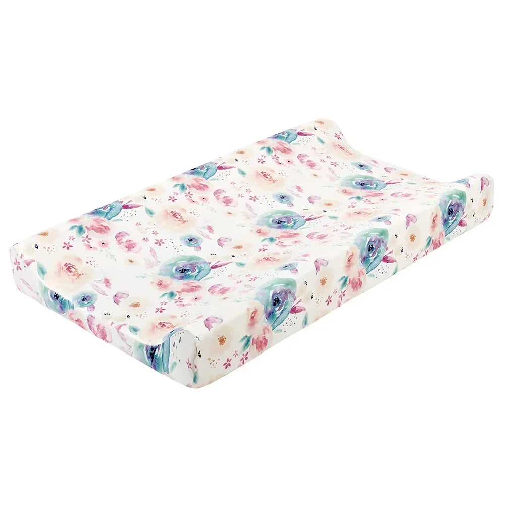 Newborn Change Table Covers Baby Diaper Changing Pad Cover Printing Design Breathable Soft Reusable Diaper Changing Mat Cover - ZOOMNSTORE