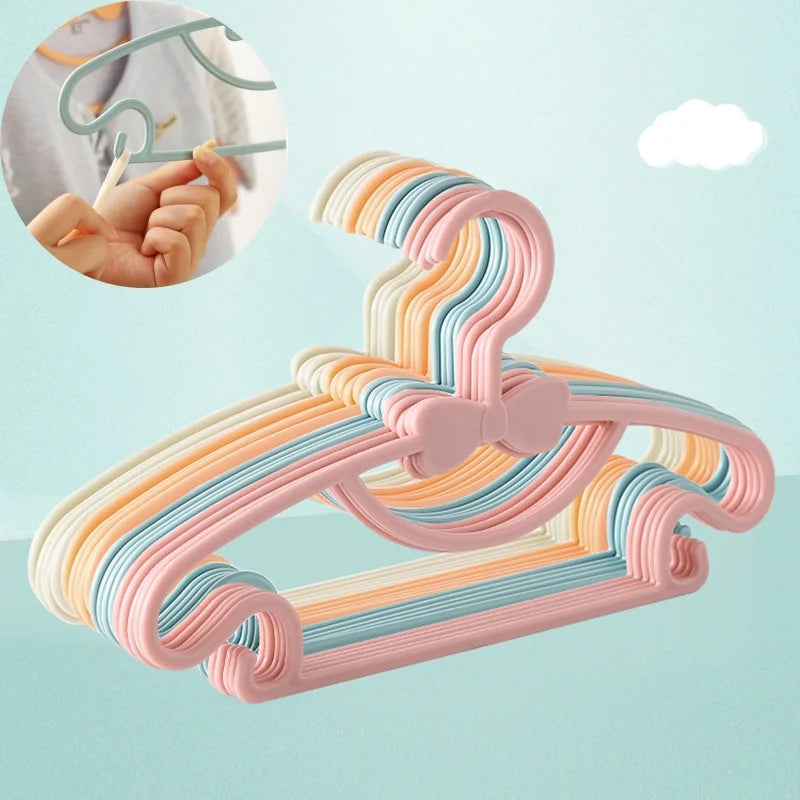 Baby Clothes Hangers - Kids Plastic Hangers | Slim Portable Nursery Rack - ZOOMNSTORE