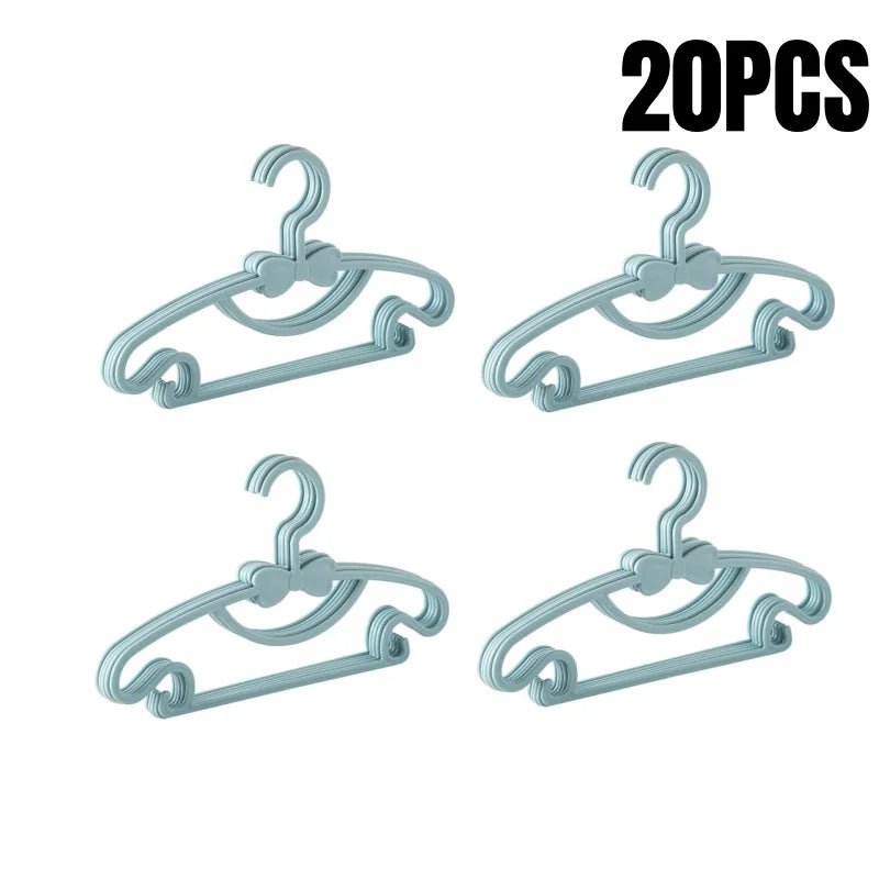 Baby Clothes Hangers - Kids Plastic Hangers | Slim Portable Nursery Rack - ZOOMNSTORE