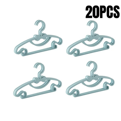 Baby Clothes Hangers - Kids Plastic Hangers | Slim Portable Nursery Rack - ZOOMNSTORE