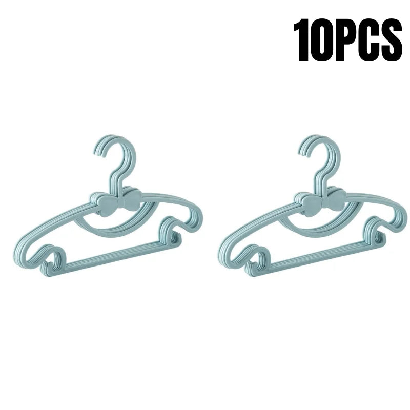 Baby Clothes Hangers - Kids Plastic Hangers | Slim Portable Nursery Rack - ZOOMNSTORE