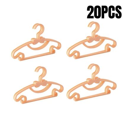 Baby Clothes Hangers - Kids Plastic Hangers | Slim Portable Nursery Rack - ZOOMNSTORE