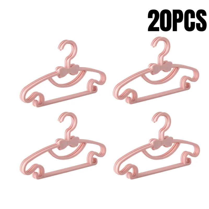 Baby Clothes Hangers - Kids Plastic Hangers | Slim Portable Nursery Rack - ZOOMNSTORE