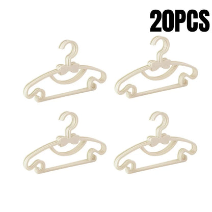 Baby Clothes Hangers - Kids Plastic Hangers | Slim Portable Nursery Rack - ZOOMNSTORE
