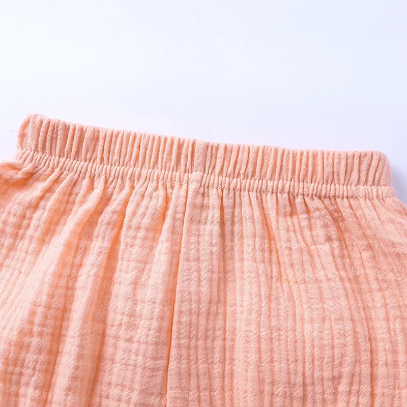 Baby Cotton Bloomers - Toddler Summer Shorts with Elastic Waist | Unisex Kids Casual Wear - ZOOMNSTORE