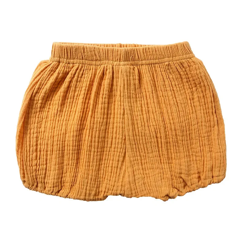 Baby Cotton Bloomers - Toddler Summer Shorts with Elastic Waist | Unisex Kids Casual Wear - ZOOMNSTORE