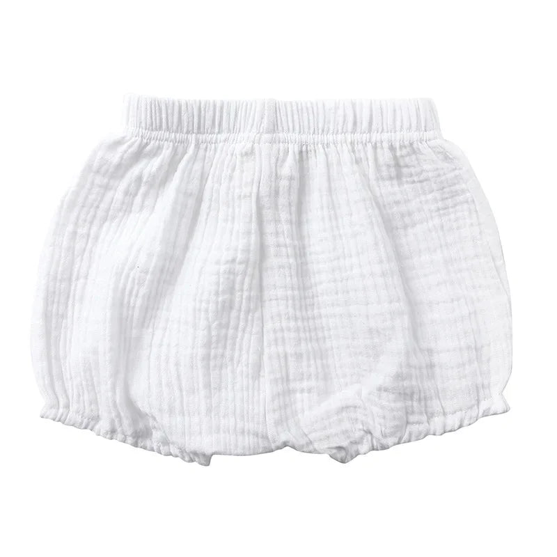 Baby Cotton Bloomers - Toddler Summer Shorts with Elastic Waist | Unisex Kids Casual Wear - ZOOMNSTORE