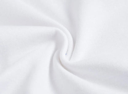 Baby Cotton Bodysuit - Baby Fashion Bodysuit White Long Sleeve Infant Jumpsuit 0-24 Months - ZOOMNSTORE