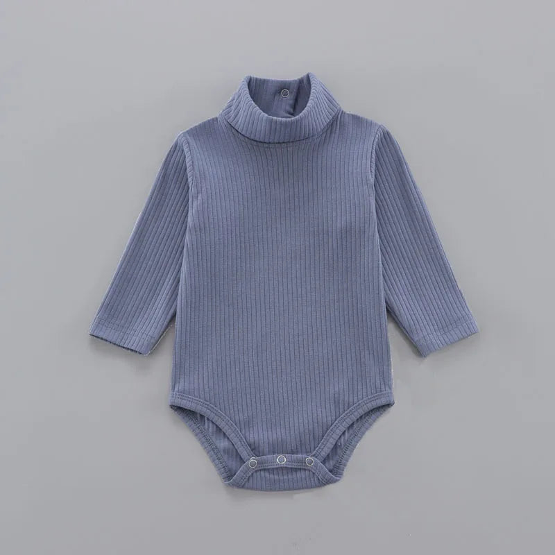 Baby Cotton Bodysuit - Unisex Pullover Romper 0-18 Months | Soft Solid Pattern - ZOOMNSTORE