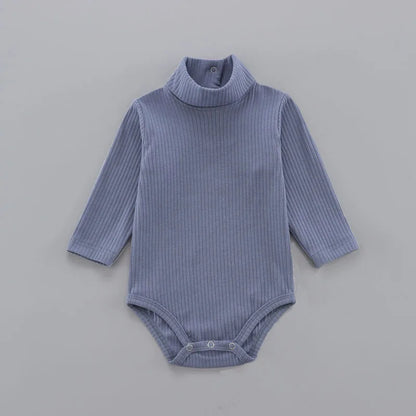 Baby Cotton Bodysuit - Unisex Pullover Romper 0-18 Months | Soft Solid Pattern - ZOOMNSTORE