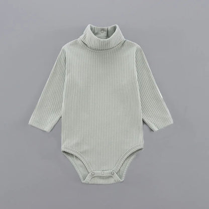 Baby Cotton Bodysuit - Unisex Pullover Romper 0-18 Months | Soft Solid Pattern - ZOOMNSTORE