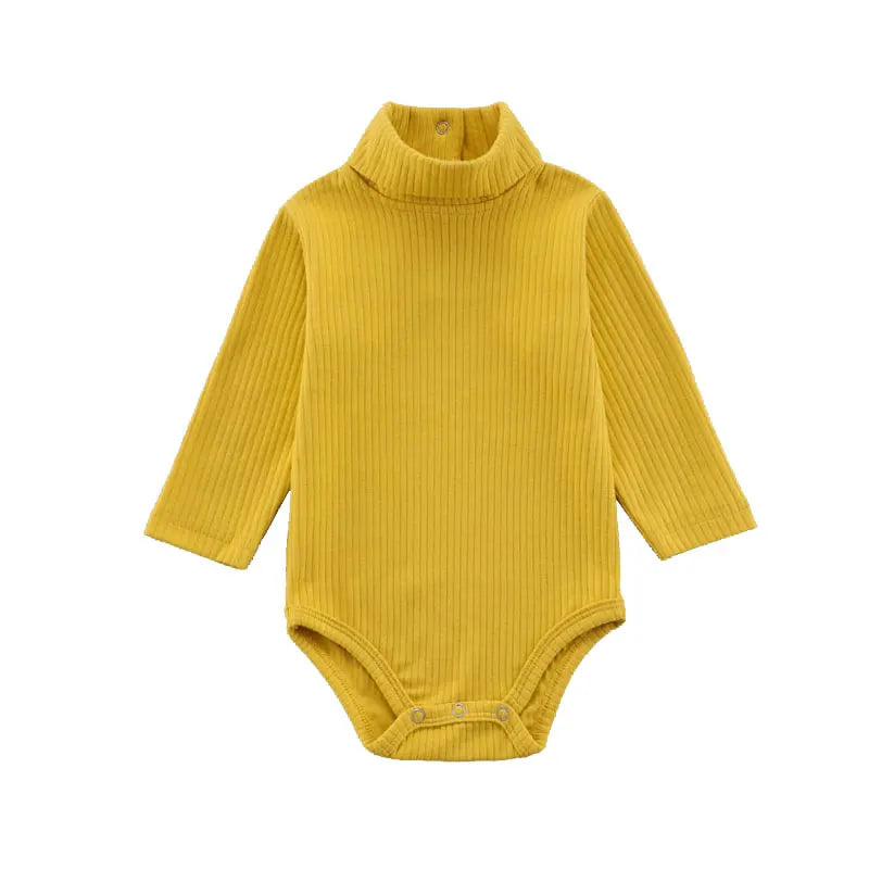 Baby Cotton Bodysuit - Unisex Pullover Romper 0-18 Months | Soft Solid Pattern - ZOOMNSTORE