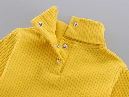 Baby Cotton Bodysuit - Unisex Pullover Romper 0-18 Months | Soft Solid Pattern - ZOOMNSTORE