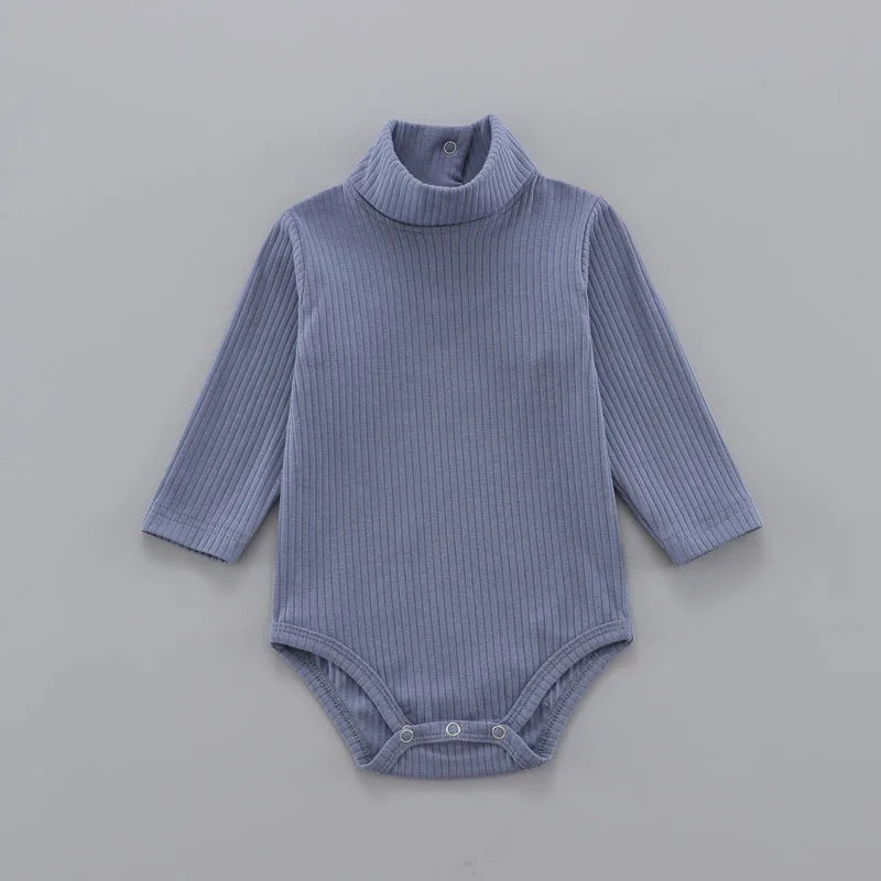 Baby Cotton Bodysuit - Unisex Pullover Romper 0-18 Months | Soft Solid Pattern - ZOOMNSTORE