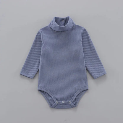 Baby Cotton Bodysuit - Unisex Pullover Romper 0-18 Months | Soft Solid Pattern - ZOOMNSTORE
