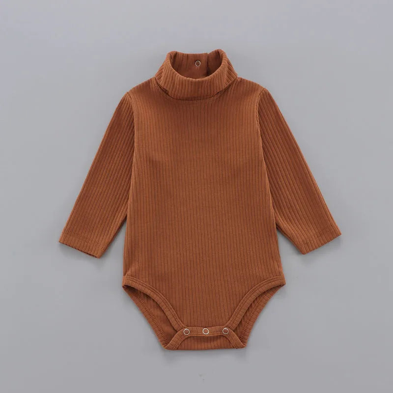 Baby Cotton Bodysuit - Unisex Pullover Romper 0-18 Months | Soft Solid Pattern - ZOOMNSTORE