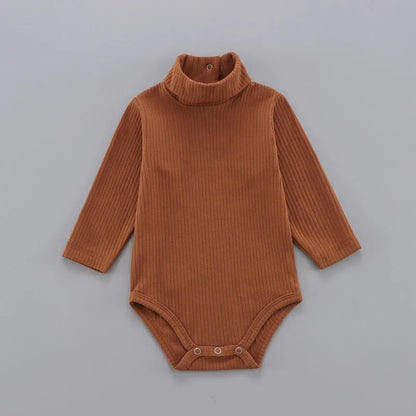 Baby Cotton Bodysuit - Unisex Pullover Romper 0-18 Months | Soft Solid Pattern - ZOOMNSTORE