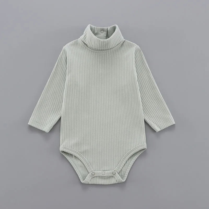 Baby Cotton Bodysuit - Unisex Pullover Romper 0-18 Months | Soft Solid Pattern - ZOOMNSTORE