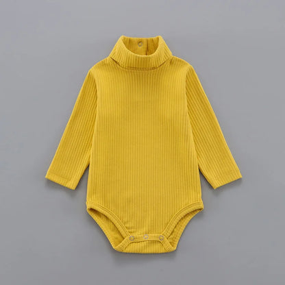 Baby Cotton Bodysuit - Unisex Pullover Romper 0-18 Months | Soft Solid Pattern - ZOOMNSTORE